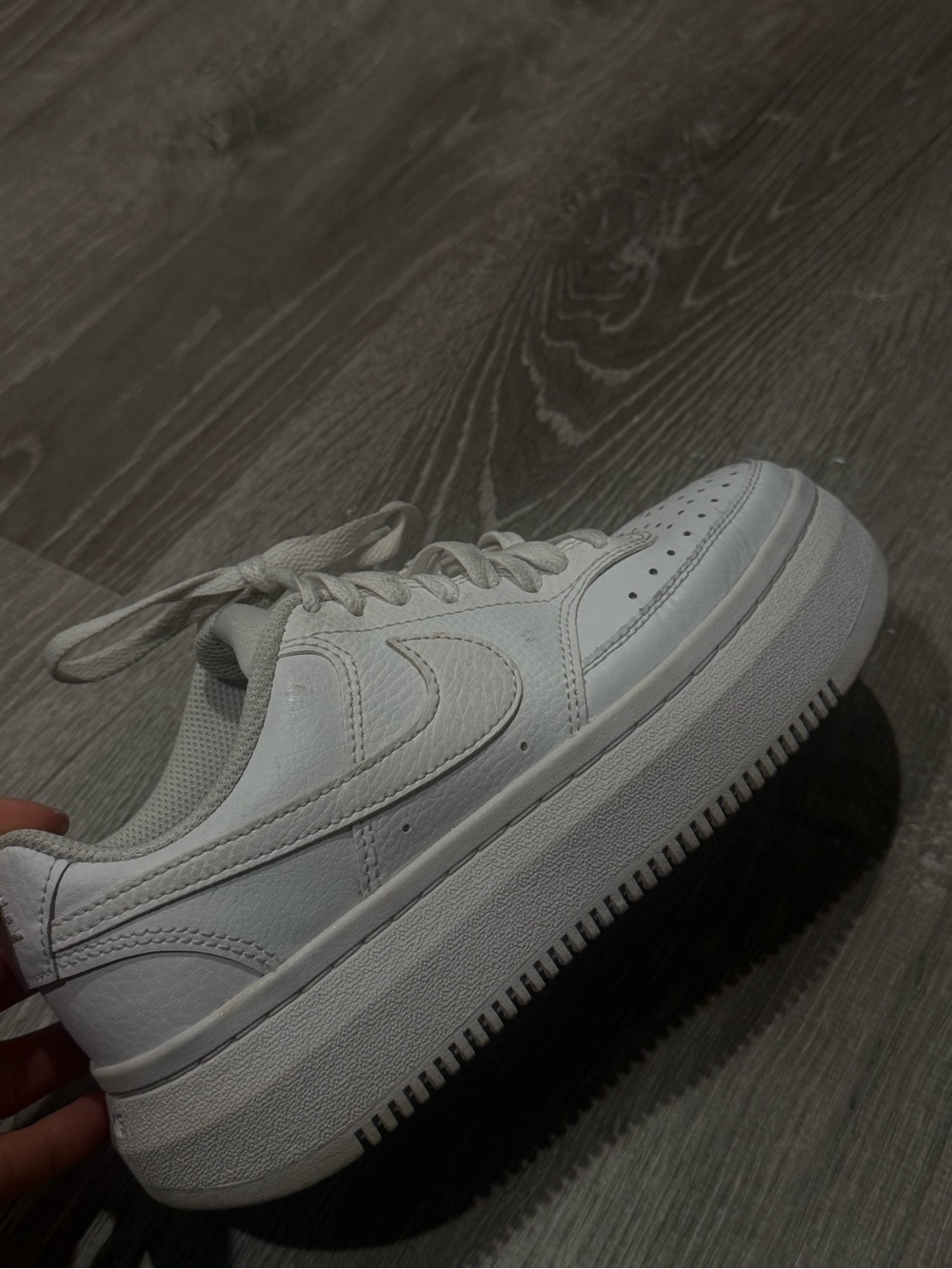 Nike White Women's Platform Sneakers